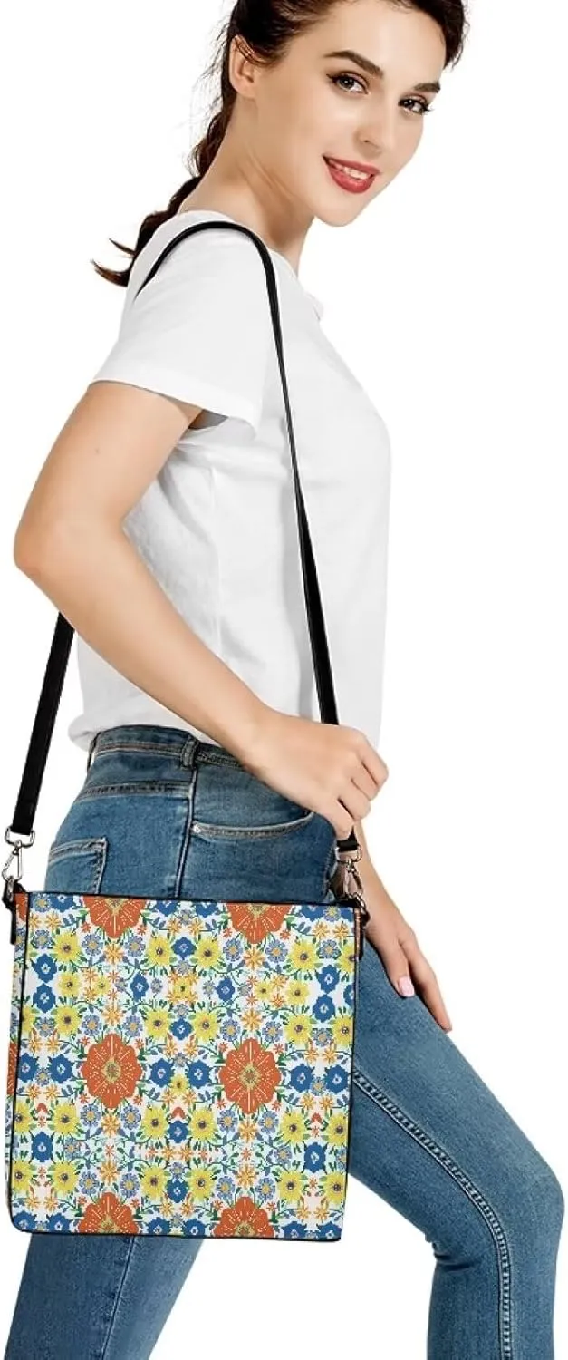 GIFTPUZZ Hobo Bag with PU Leather Large Cell Phone Purses for Women Crossbody Bucket Bag Purses Crossbody Handbags
