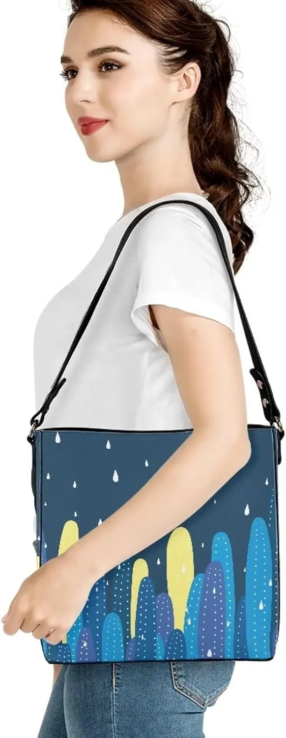 GIFTPUZZ Hobo Bag with PU Leather Large Cell Phone Purses for Women Crossbody Bucket Bag Purses Crossbody Handbags