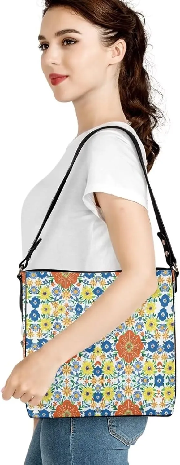 GIFTPUZZ Hobo Bag with PU Leather Large Cell Phone Purses for Women Crossbody Bucket Bag Purses Crossbody Handbags