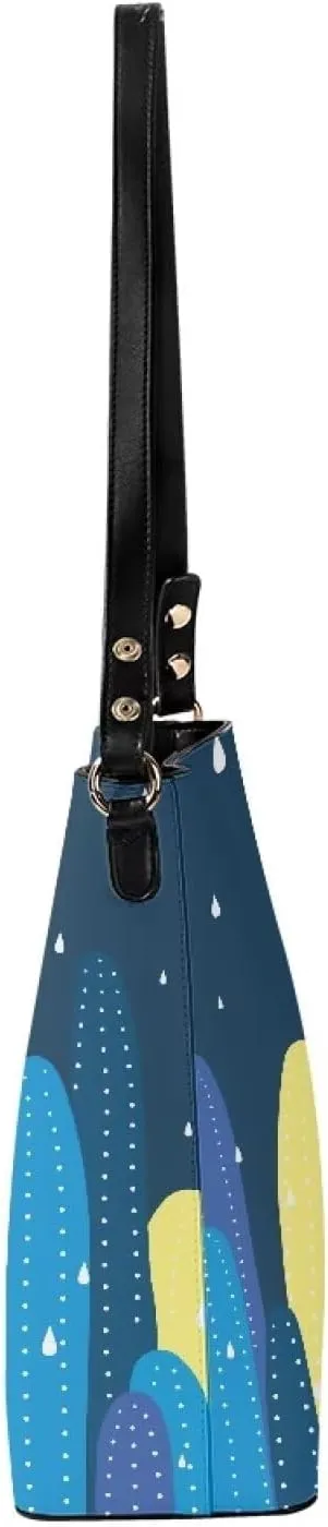 GIFTPUZZ Hobo Bag with PU Leather Large Cell Phone Purses for Women Crossbody Bucket Bag Purses Crossbody Handbags