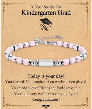 Gifts for Girls, Graduation Back to School First Day of School Gifts Bracelets for Daughter Granddaughter Niece Sister with Inspirational Card