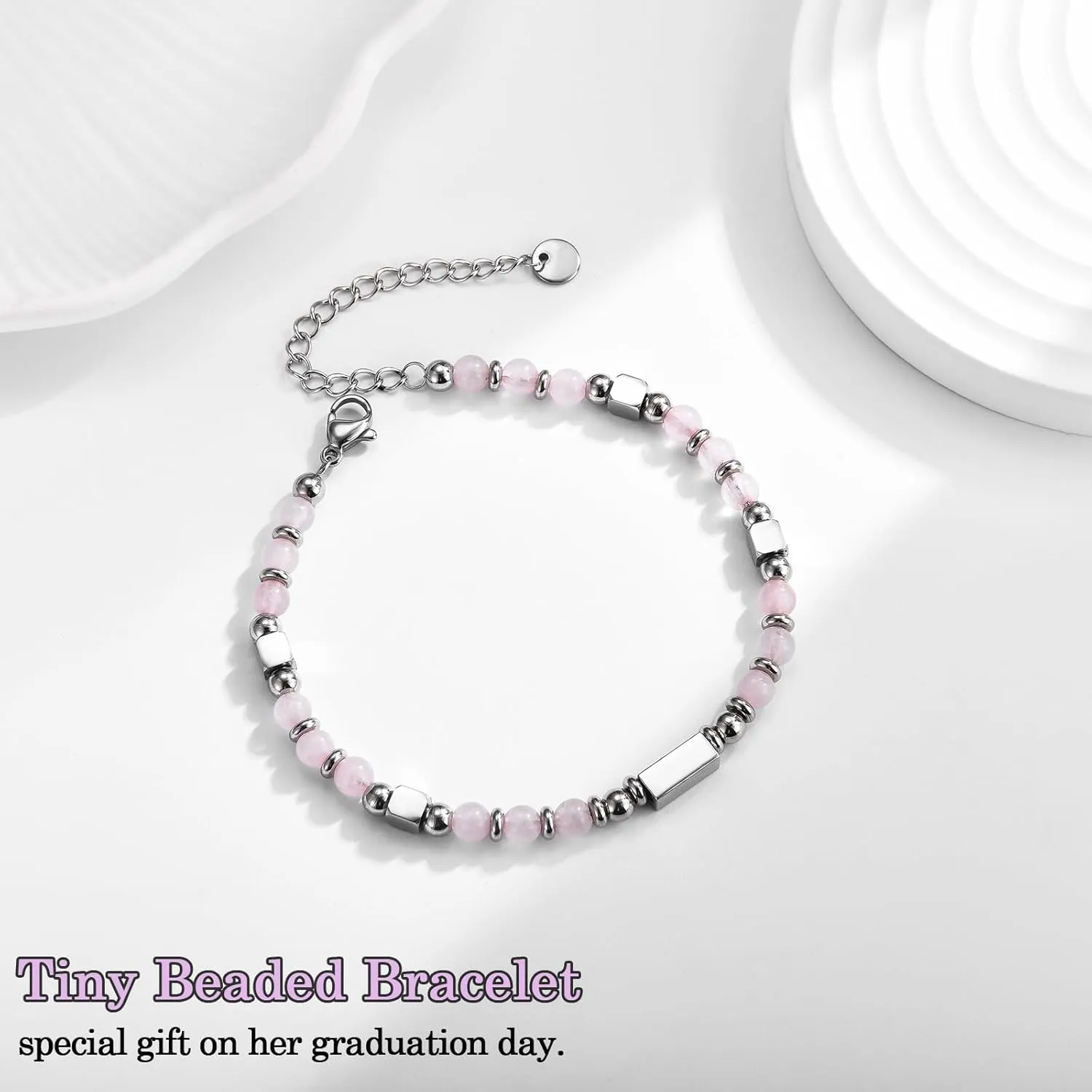 Gifts for Girls, Graduation Back to School First Day of School Gifts Bracelets for Daughter Granddaughter Niece Sister with Inspirational Card