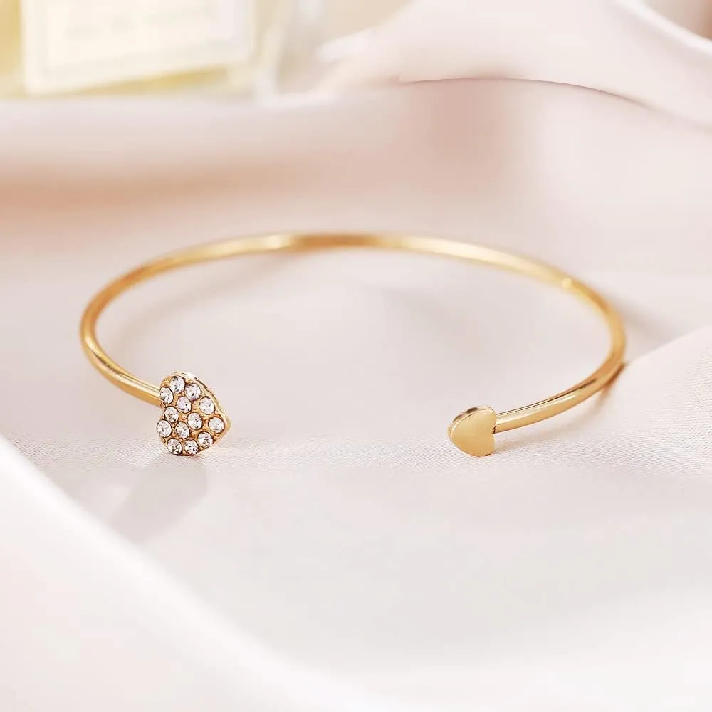 Gold Bracelets for Women Dainty 14K Gold Plated Stackable Bangle Bracelets Set Adjustable Layered Link Chain Bracelets Jewelry