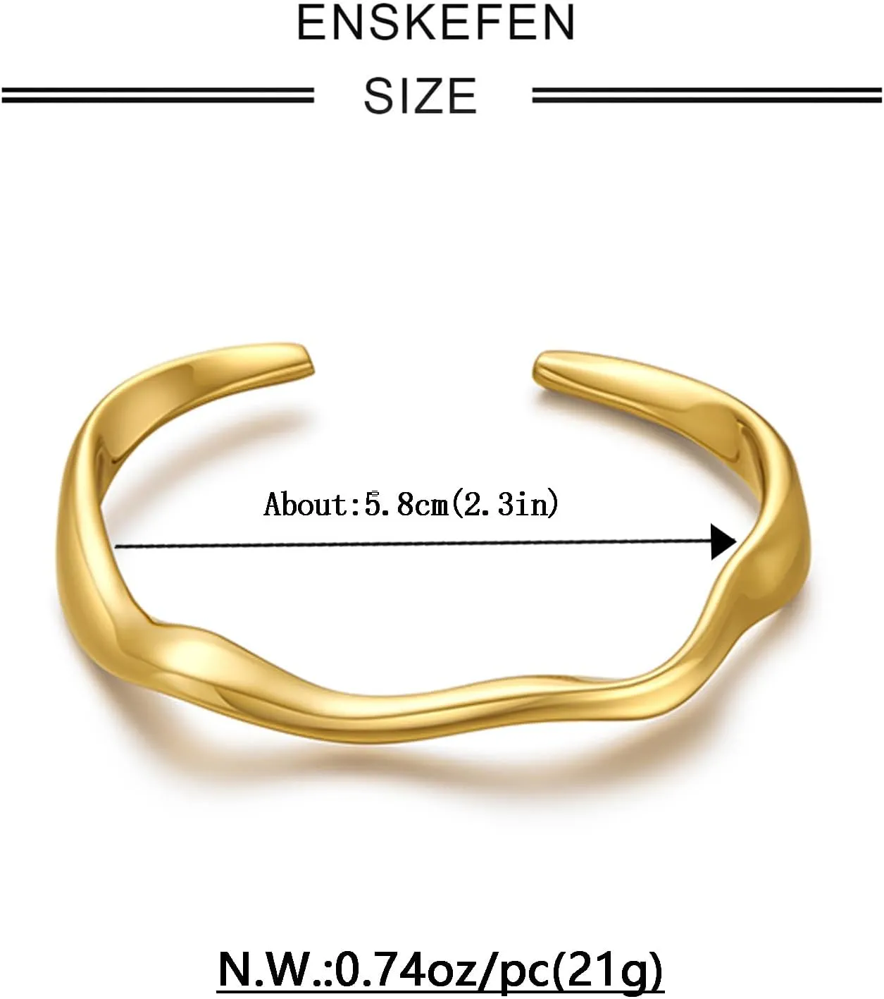 Gold Cuff Bracelet for Women Adjustable Open Cuff Bangle Bracelets Minimalist Arm Cuffs Wrist Bracelet