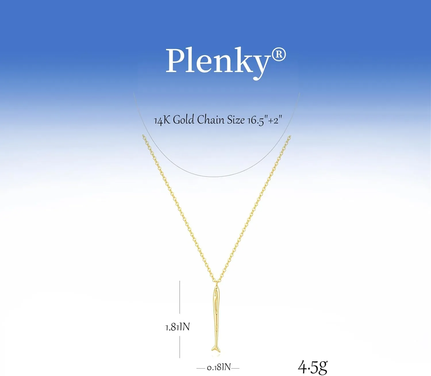 Gold Necklace for Women-14K Gold Plated Shell, Palm Tree, Seahorse, Conch Shell,Sardines Pendant Beachy Jewelry for Women Gifts