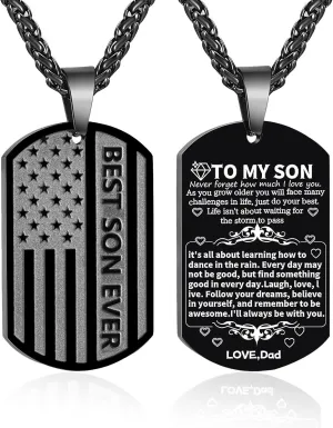 Graduation Gifts-24 Inch American Flag Necklace for Mens Son Grandson Brother Boyfriend Husband Dad Grandpa,Graduation Gifts for Him Men
