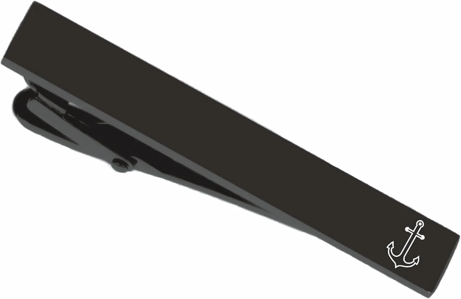 Gunmetal Stainless Steel Anchor Tie Clip - Nautical Tie Clip - Ships From USA
