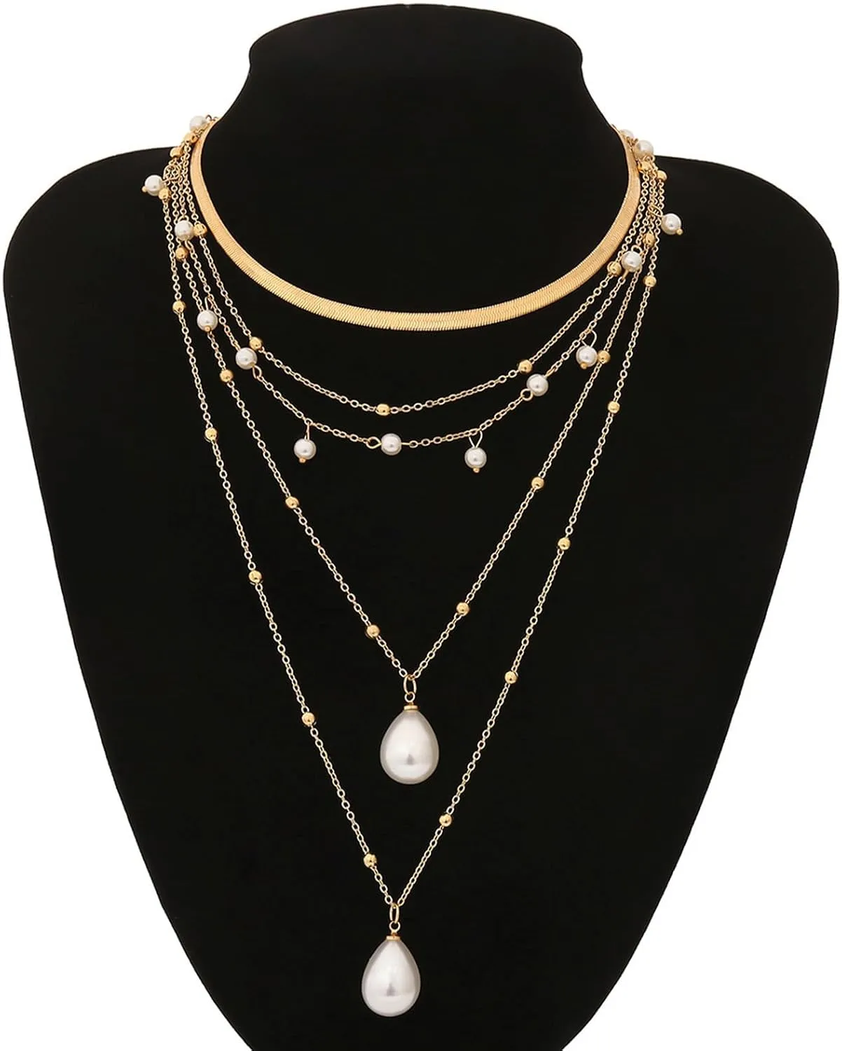 HUASAI Boho Necklaces Western Jewelry for Women Turquoise Layered Necklace Bohemian Western Outfit Country Concert Accessories