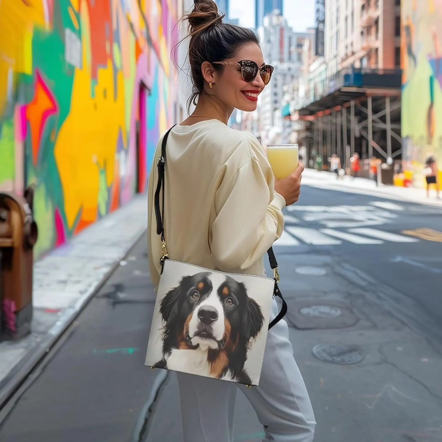 HUGS IDEA Hobo Bag for Women Crossbody Bucket Bag for Lady Work Fashion Leather Shoulder Purse for Travel