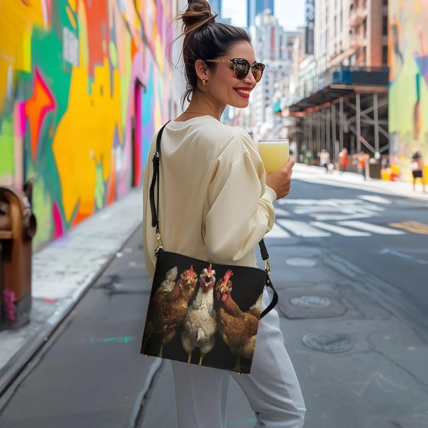 HUGS IDEA Hobo Bag for Women Crossbody Bucket Bag for Lady Work Fashion Leather Shoulder Purse for Travel