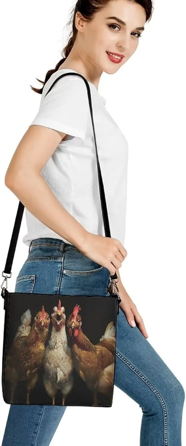 HUGS IDEA Hobo Bag for Women Crossbody Bucket Bag for Lady Work Fashion Leather Shoulder Purse for Travel