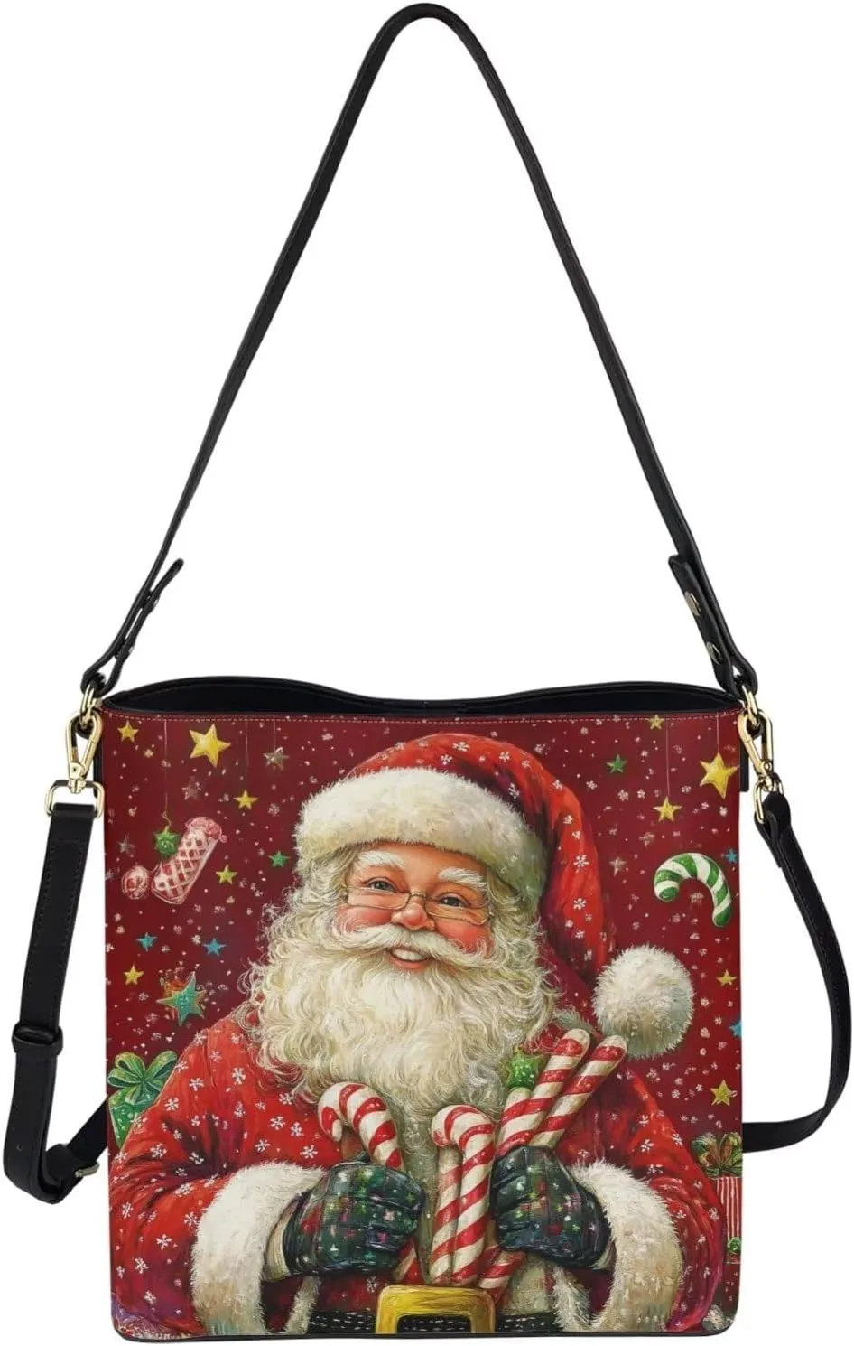 HUGS IDEA Hobo Bags for Women PU Leather Handbag Crossbody Bucket Tote Purse Ladies Shoulder Bags