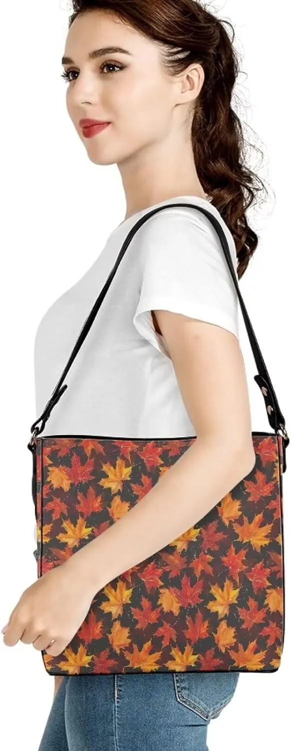 HUGS IDEA Hobo Bags for Women PU Leather Handbag Crossbody Bucket Tote Purse Ladies Shoulder Bags