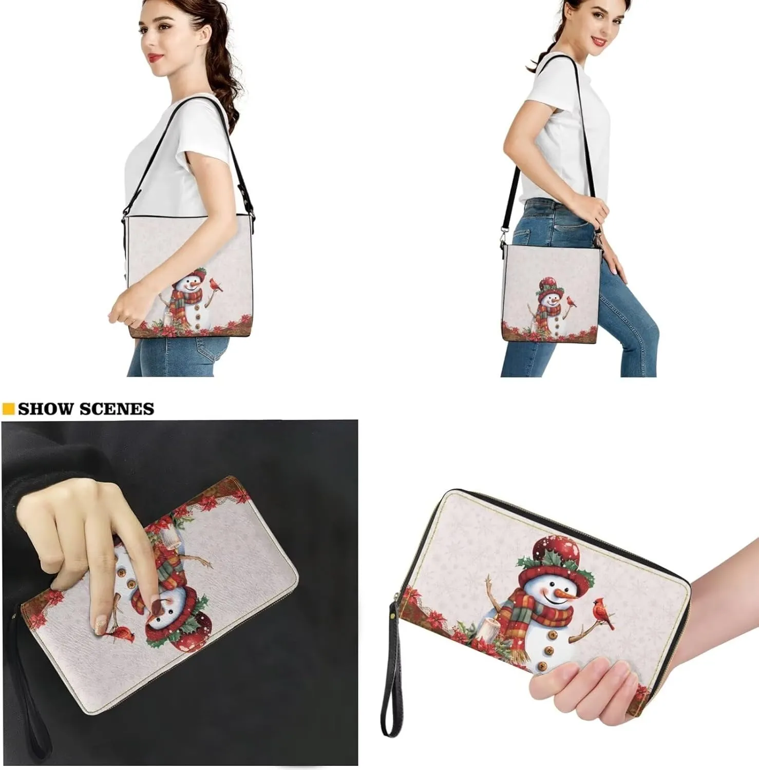HUGS IDEA Women Handbags PU LeatherBucket Bag Big Capacity Tote Handbag Hobo Crossbody Bucket Purse