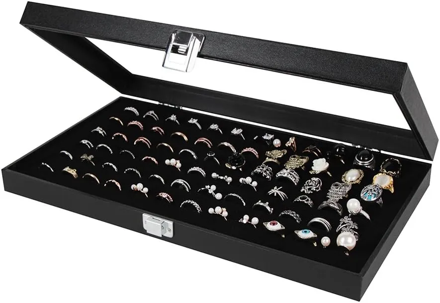 J JACKCUBE DESIGN Ring Organizer - Versatile Ring Display Case and Ring Case - Perfect for Storing and Showcasing Multiple Rings - Elegant Ring Jewelry Box and Storage Solution - MK248A
