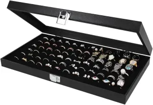 J JACKCUBE DESIGN Ring Organizer - Versatile Ring Display Case and Ring Case - Perfect for Storing and Showcasing Multiple Rings - Elegant Ring Jewelry Box and Storage Solution - MK248A