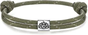 J.Endar Compass Nautical Paracord Bracelet for Men, 925 Sterling Silver Handmade Bracelet Surfer Summer Beach Jewelry Partner Friendship Gift