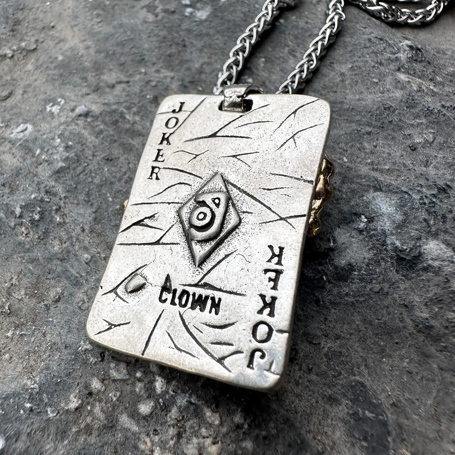 JWM Silver Plated Brass Pendants Necklaces for Men Women with 23.6" Stainless Steel Chain, Exquisite Packaging