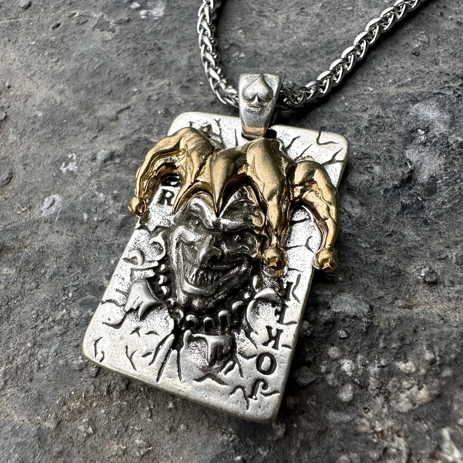 JWM Silver Plated Brass Pendants Necklaces for Men Women with 23.6" Stainless Steel Chain, Exquisite Packaging