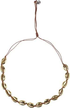 KELITCH Gold Shell Cowrie Necklace Women Cowry Seashell Strand Necklace Bohemian Gold Necklace New