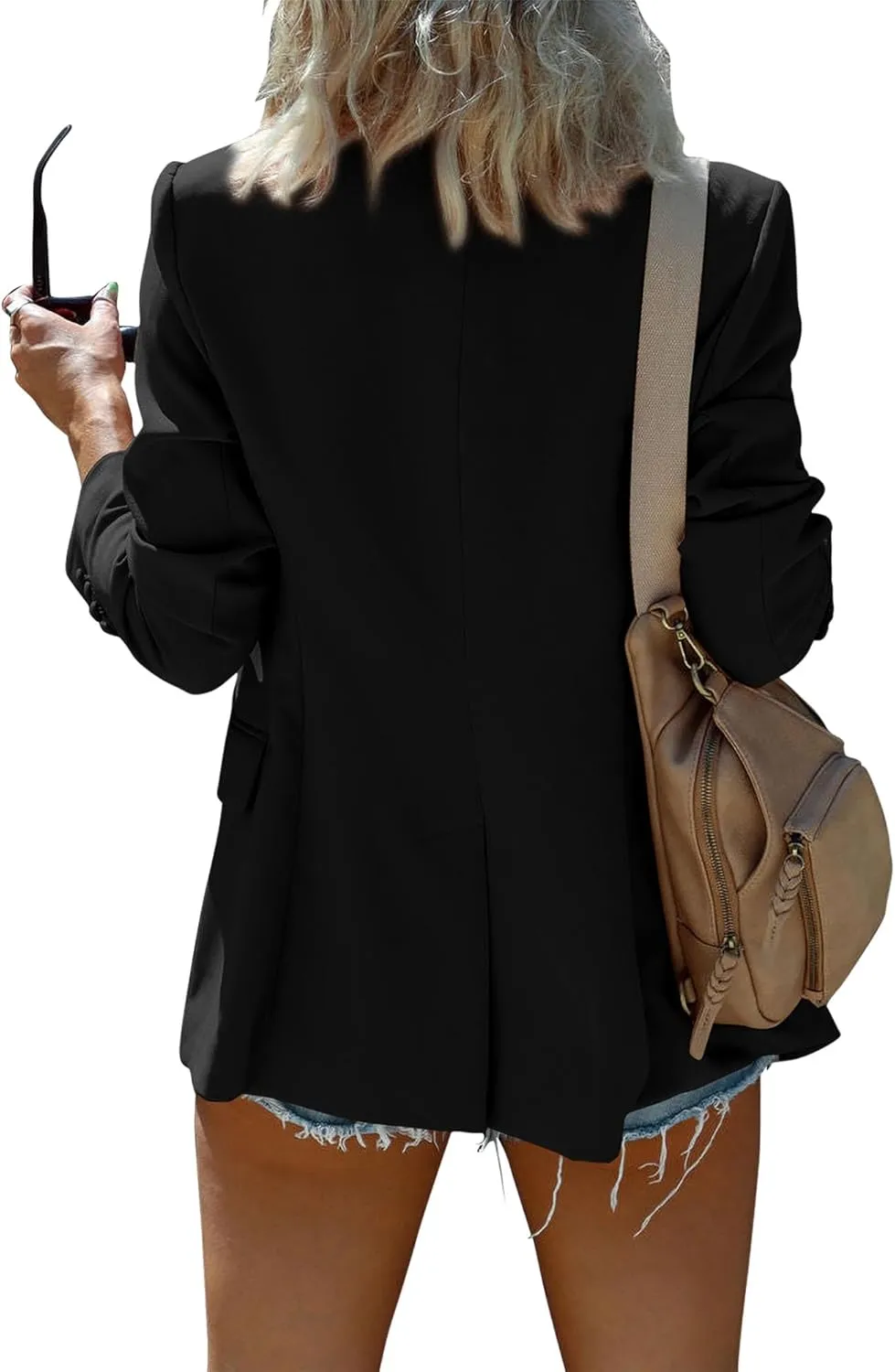 KIRUNDO Womens Blazer 2025 Spring Fall Bussiness Casual Long Sleeve Button Open Front Suit Jackets Work Clothes Pockets