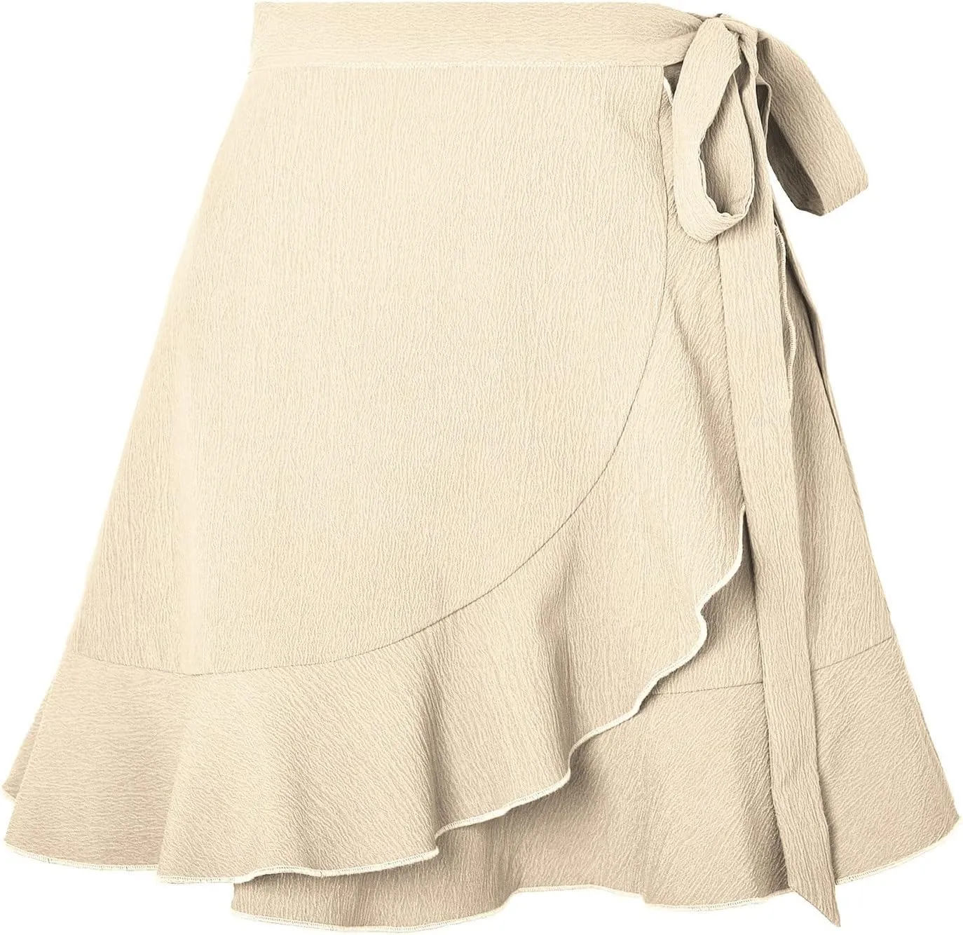 Lace Up Skirt Style High Waisted Solid Color Ruffled Skirt Jean Skirts for Women Plus Size Sexy