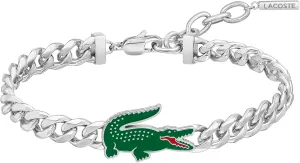 Lacoste Men's Arthor Jewelry Stainless Steel Adjustable Bracelet, Fashionable, For an Everyday Look