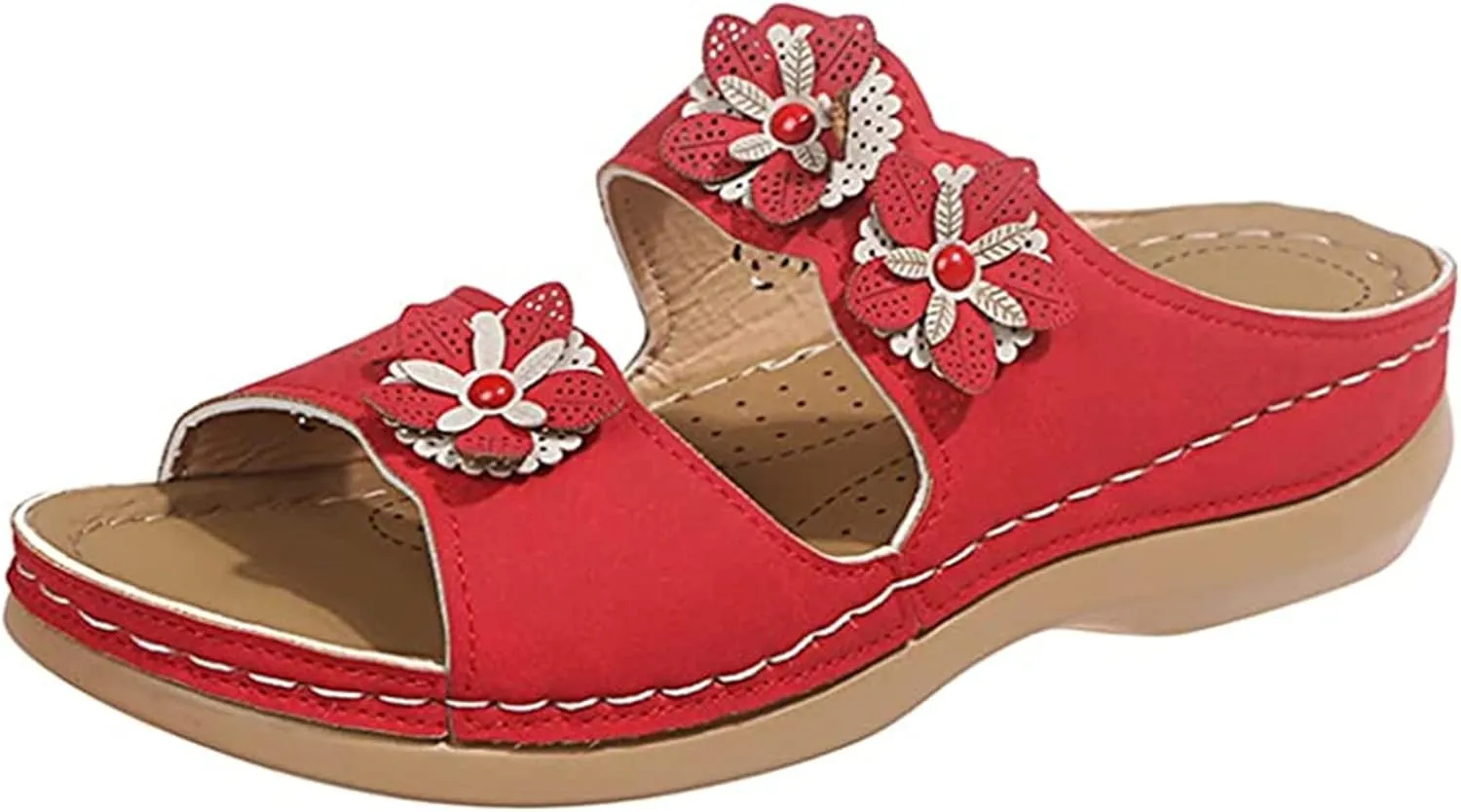 Ladmiple Orthotic Dress Sandals For Women With Arch Support Orthopedic Flip Flops Soft Summer Beach Shoes Comfortable Slides