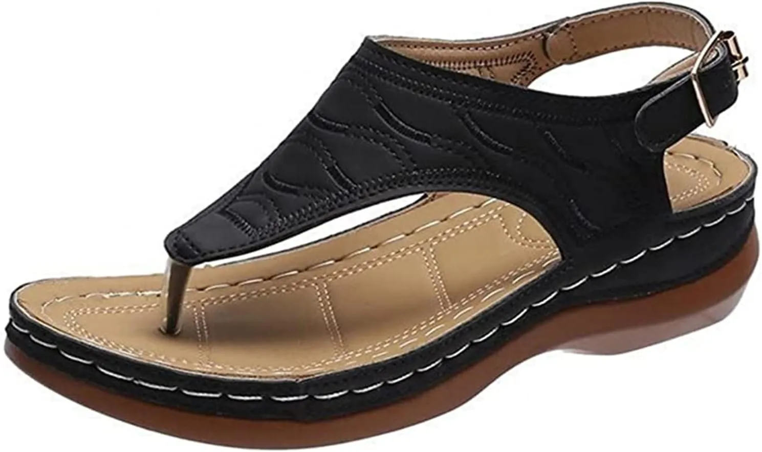 Ladmiple Orthotic Sandals For Women With Arch Support Orthopedic Slides Slippers for Plantar Fasciitis Summer Flip Flops