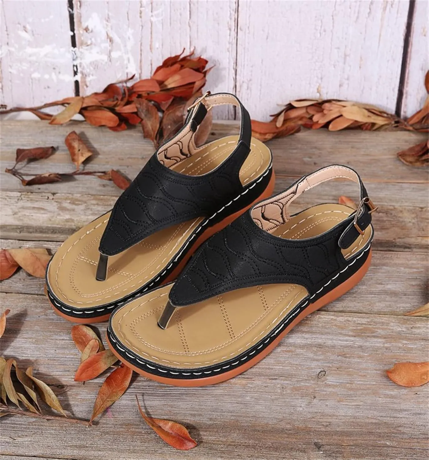 Ladmiple Orthotic Sandals For Women With Arch Support Orthopedic Slides Slippers for Plantar Fasciitis Summer Flip Flops
