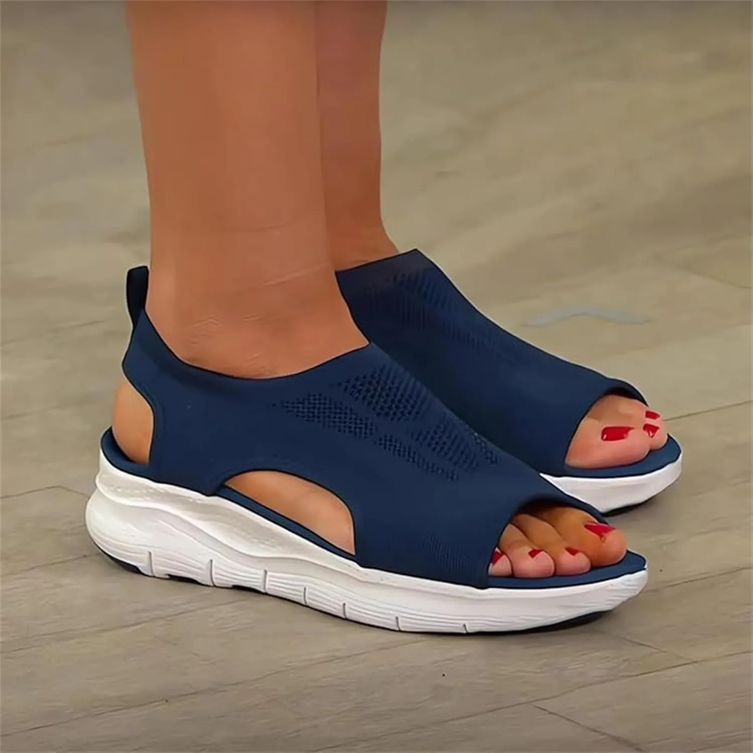 Ladmiple Sandals Women Comfortable Walking Orthotic Slides Orthopedic Sandals Dressy Summer Beach Shoes with Arch Support