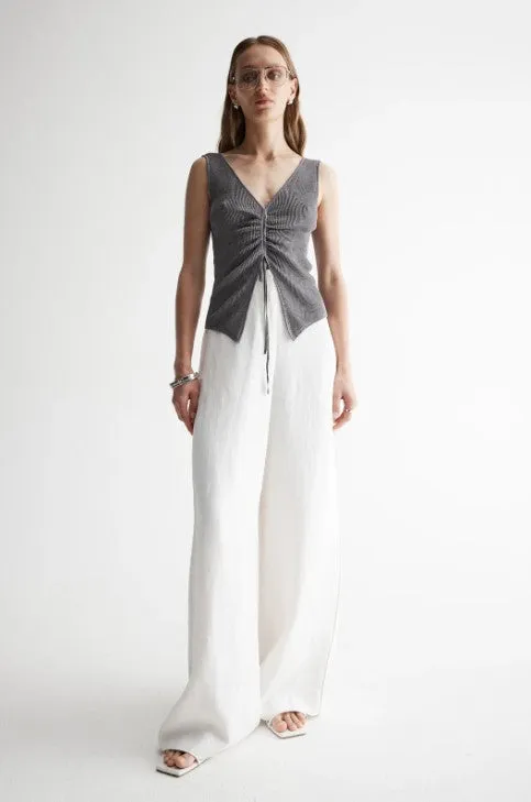 Laguna Knit Vest Dark Chrome Lurex