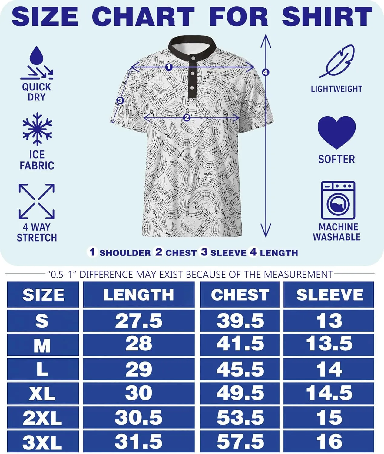 LARSD Men's Henley Shirt Short Sleeve Button Up Stand Collar Casual T-Shirt Top