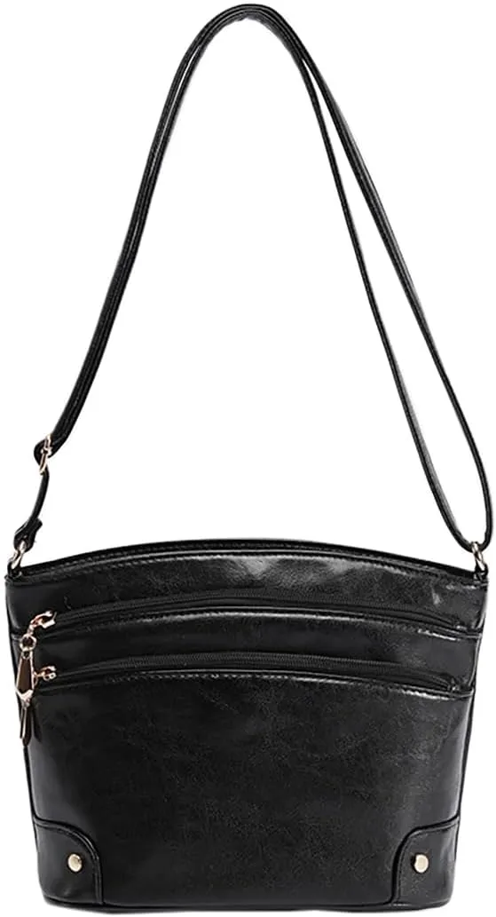 Leather Bucket Bags for Women Small Retro Shoulder Bag Designer Hobo Satchel Slouchy Crossbody Bag 2025 Summer