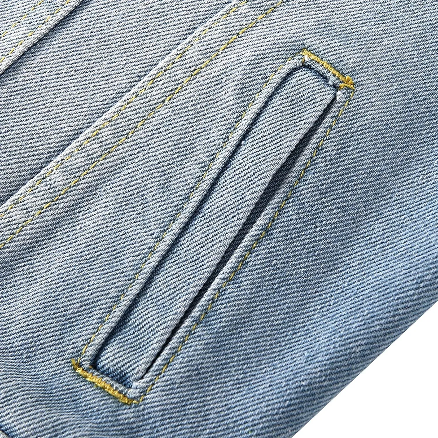 LifeShe Women's Basic Long Sleeve Button Down Distressed Denim Jackets Jean Jacket Coat