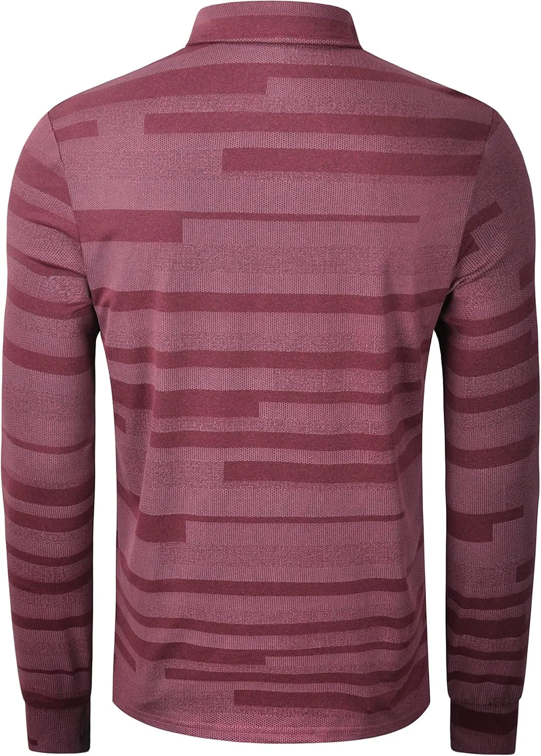 Long Sleeve Polo Shirts for Men Casual Dress Polo Tee Shirts Lightweight Quick Dry Collared Golf Shirt