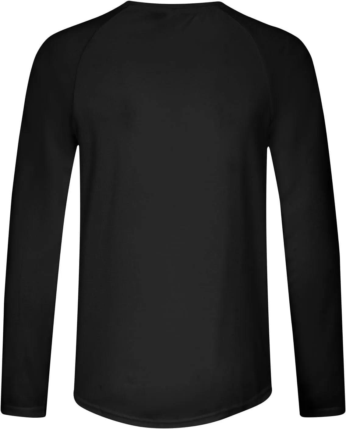 Long Sleeve Shirts for Men Breathable Moisture Wicking Sun Protection Workout T-Shirts Regular Fit Solid Color Tees