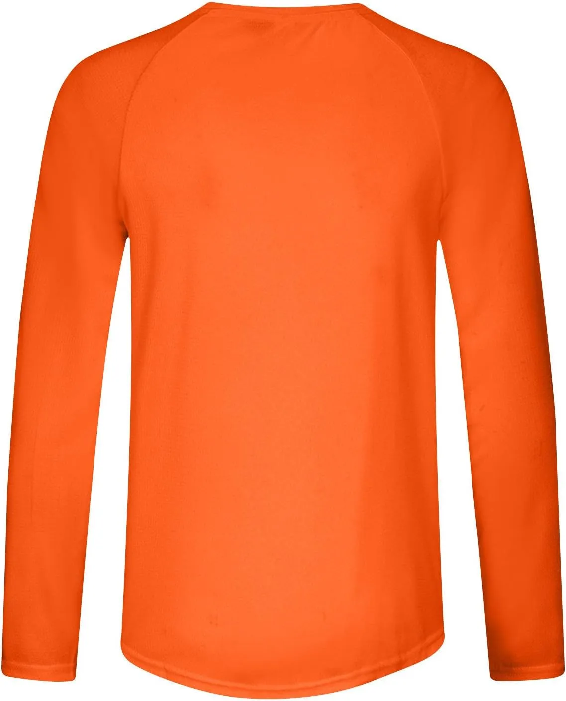 Long Sleeve Shirts for Men Breathable Moisture Wicking Sun Protection Workout T-Shirts Regular Fit Solid Color Tees