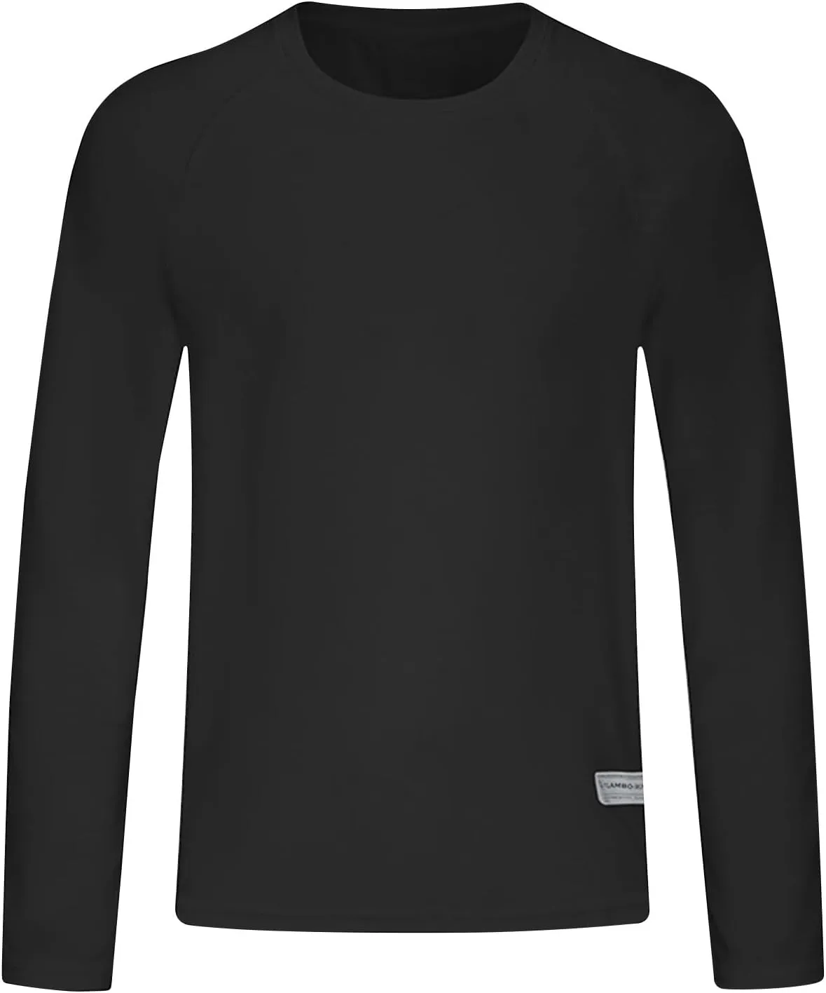 Long Sleeve Shirts for Men Breathable Moisture Wicking Sun Protection Workout T-Shirts Regular Fit Solid Color Tees