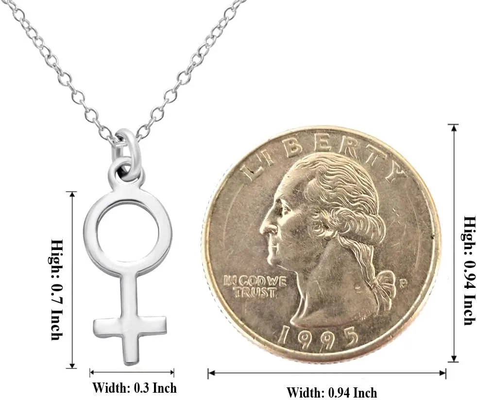MANZHENCute Tiny 14k Gold Pendant Choker Necklaces Feminine Astrological Gender Necklace Venus Symbol Charm Pendent Female Necklace