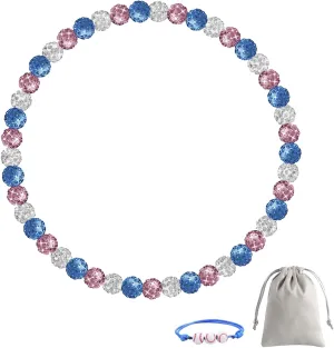 Men's Beaded Baseball Necklace, Bling Ice Collection, 16-20 Inches, Ideal for Baseball Teams and Enthusiasts
