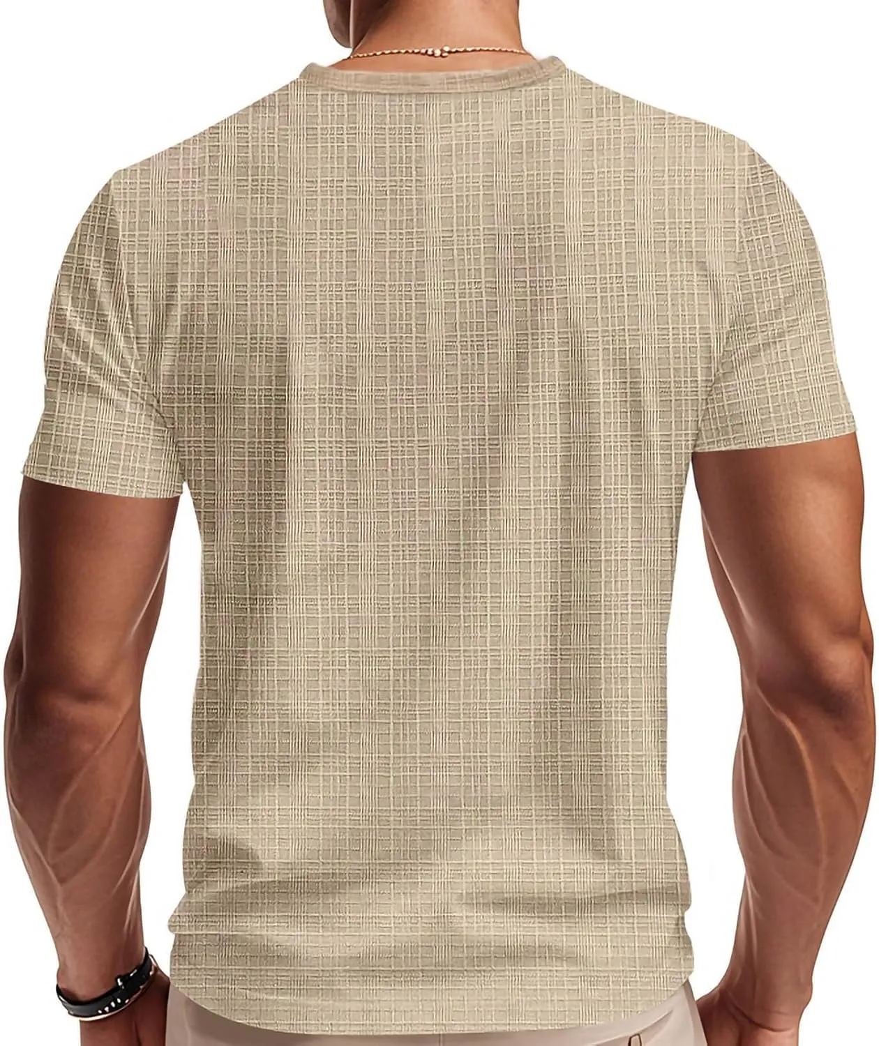 Mens Cotton Linen T-Shirts Casual V Neck Short Sleeve Summer Tunic Tops Lightweight Breathable Comfort Tees