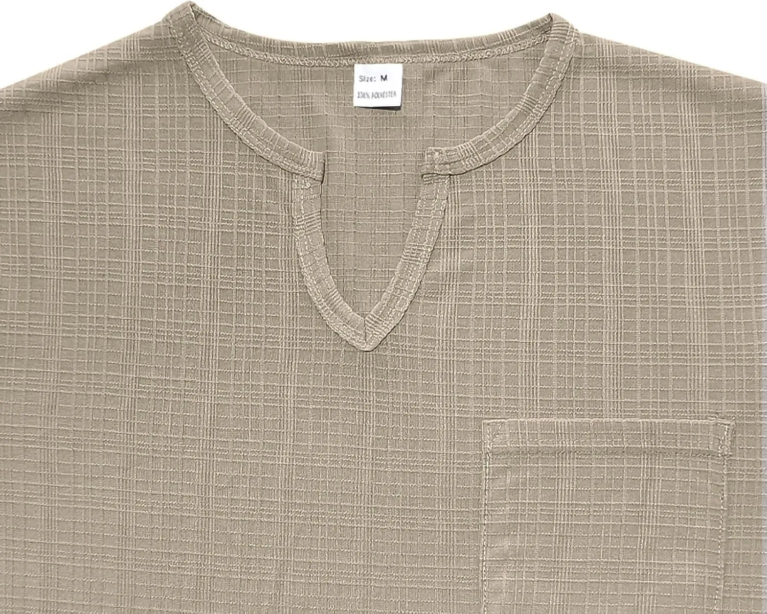 Mens Cotton Linen T-Shirts Casual V Neck Short Sleeve Summer Tunic Tops Lightweight Breathable Comfort Tees