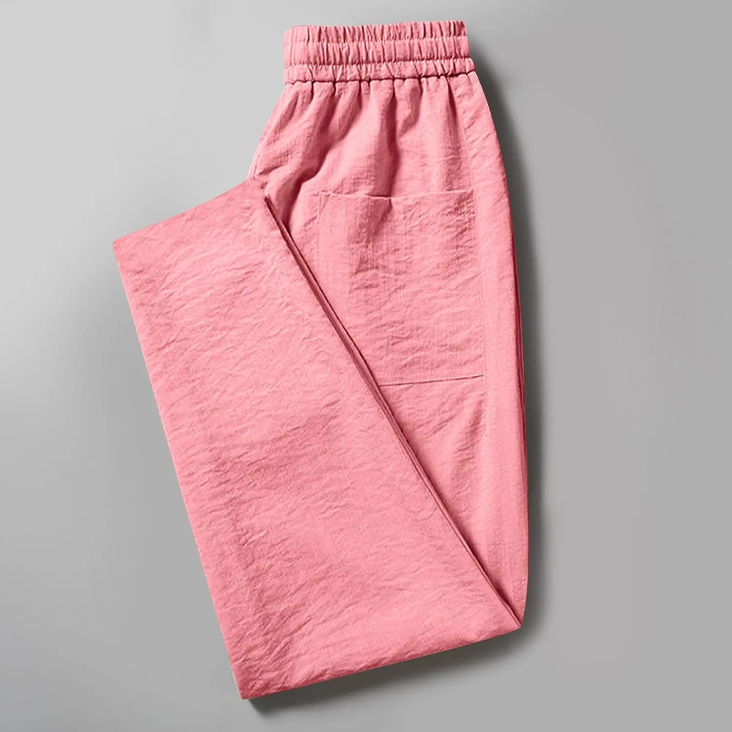 Men's Joggers Pants Drawstring Elastic Waist Lightweight Casual Pants Trendy Slim Fit Workout Pants with Pockets
