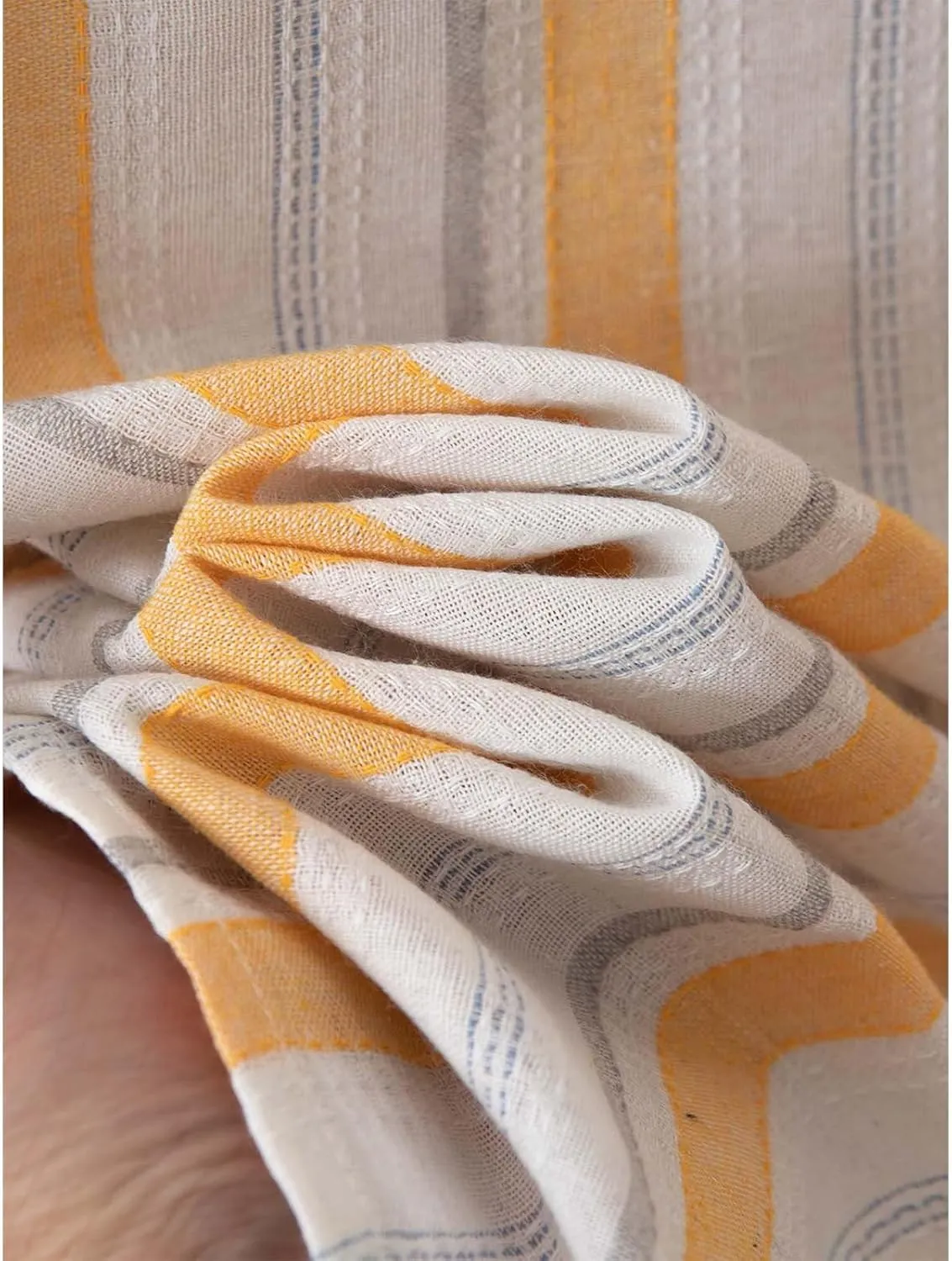 Mens Linen Shirts Button Down Striped Shirts Casual Long Sleeve Linen Shirts for Men Collared Fashion Business Shirt