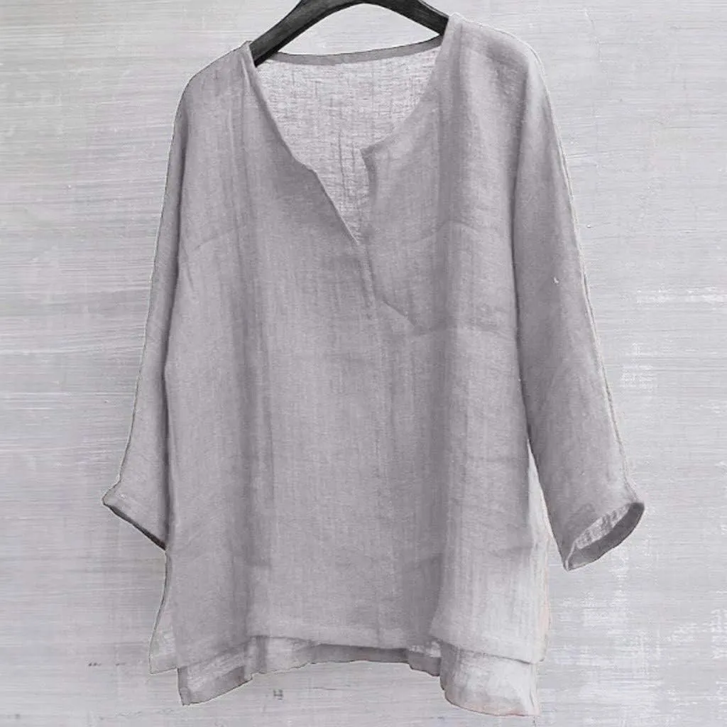 Mens Linen Shirts Long Sleeve Summer Beach Shirts Lightweight Comfy Casual Holiday Shirt Loose Fit Yoga Shirts Trendy
