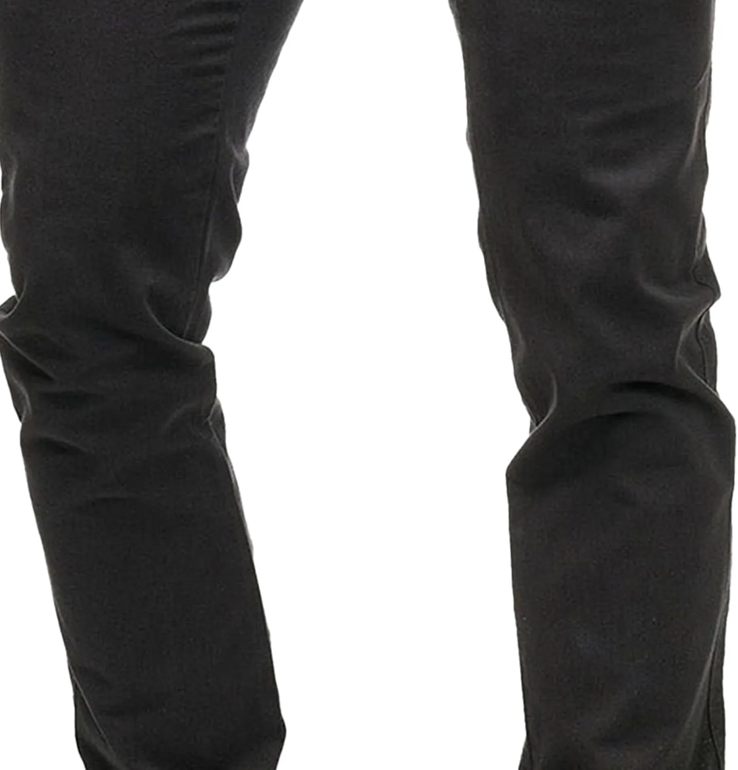 Men's Slim Fit Chino Pants Skinny Slacks Tapered Trousers Solid Color Wrinkle-Resistant Flat-Front Pant