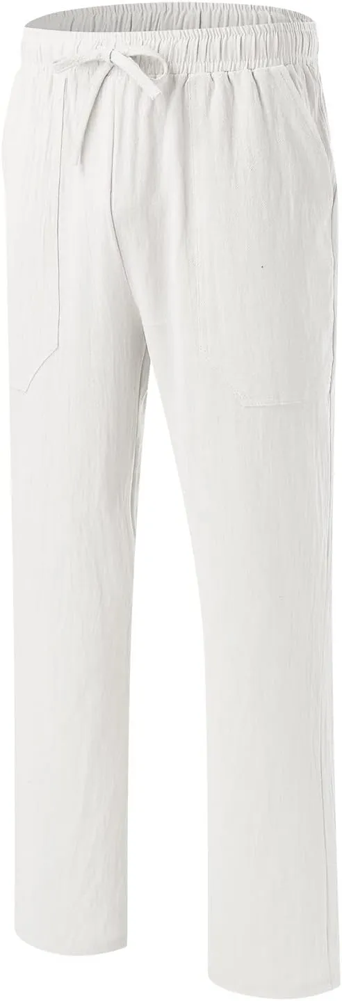 Mens Sweatpants with Pockets Big and Tall Joggers Fashion Men's Sport Color Bandage Casual Loose Sweatpants Drawstring