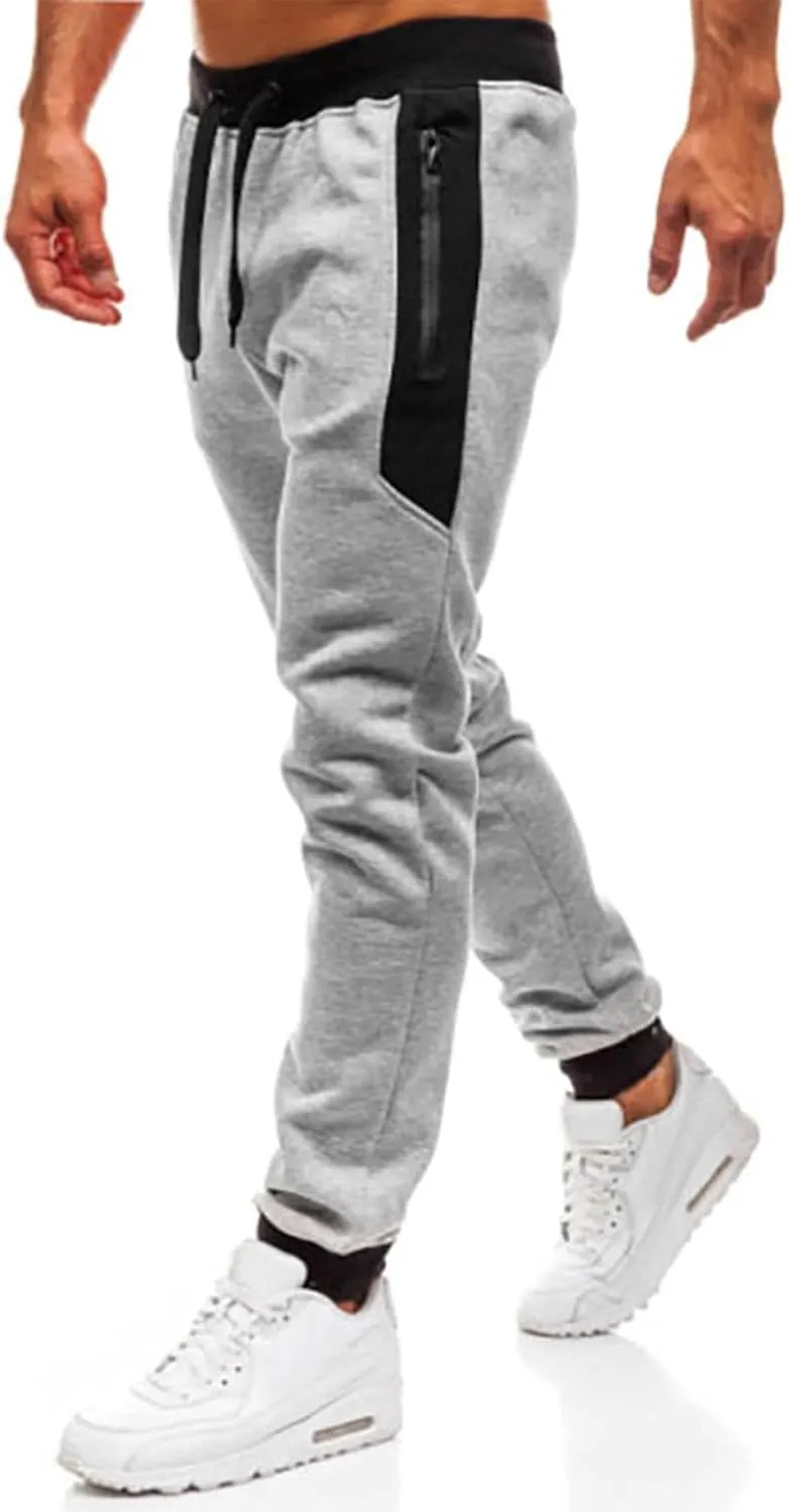 Mens Sweatpants with Pockets Big and Tall Multi Pocket Cargo Pants Casual Fashion Hiking Outdoor Recreation Trousers