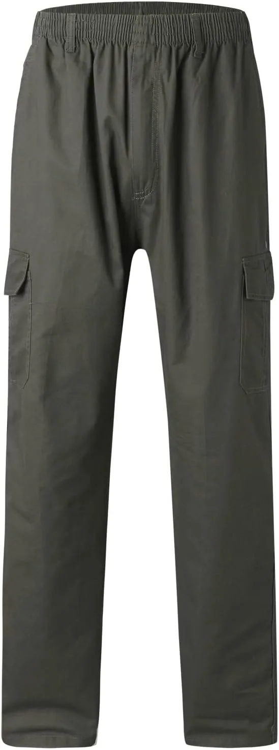 Mens Sweatpants with Pockets Big and Tall Trousers Men's Drawstring Waist Zipper Hem Corduroy Cargo Pants Men's Casual